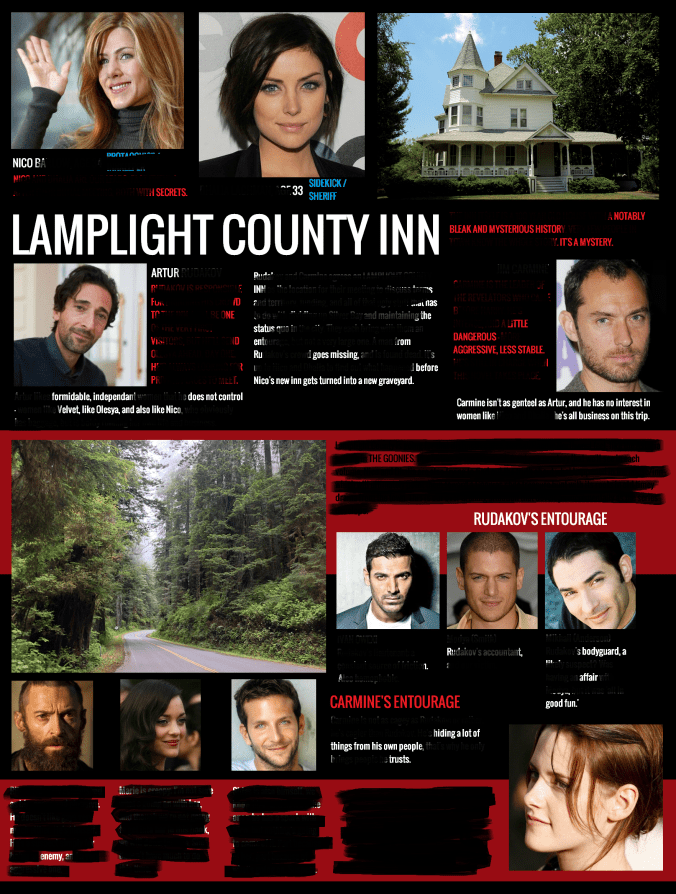 It's a bit redacted because of the all the spoilers. 